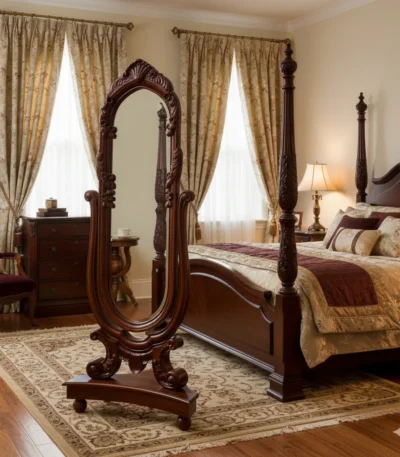 Singapore Full Length Teak Dressing Mirror
