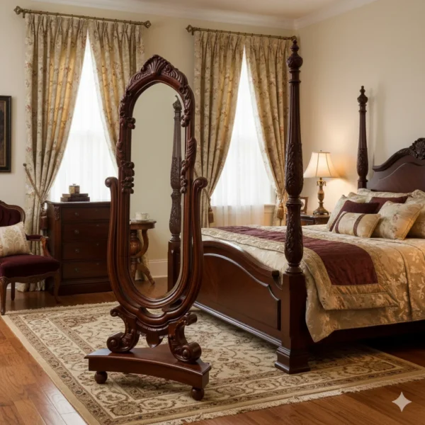 Singapore Full Length Teak Dressing Mirror