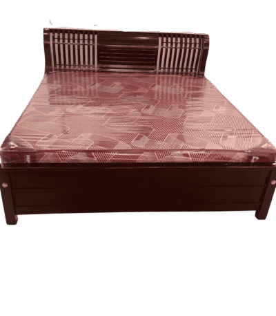 Veeti Stain shutter teak king size bed 6 ft for comfortable sleeping