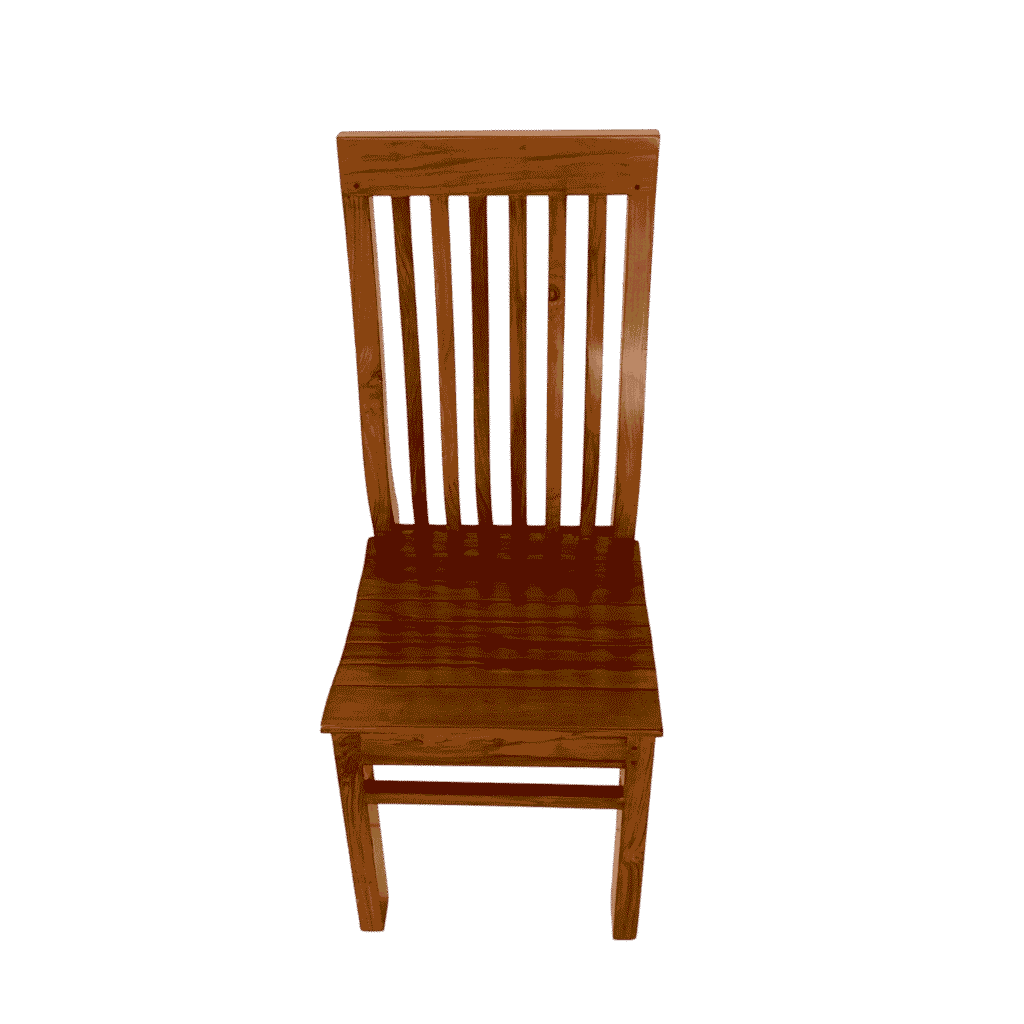 WaveBack teak palaka dining chair for dining room and kitchen seating