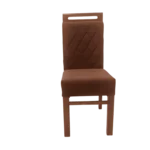 Comfortable quilt cushion acacia dining chair for family dining and gatherings