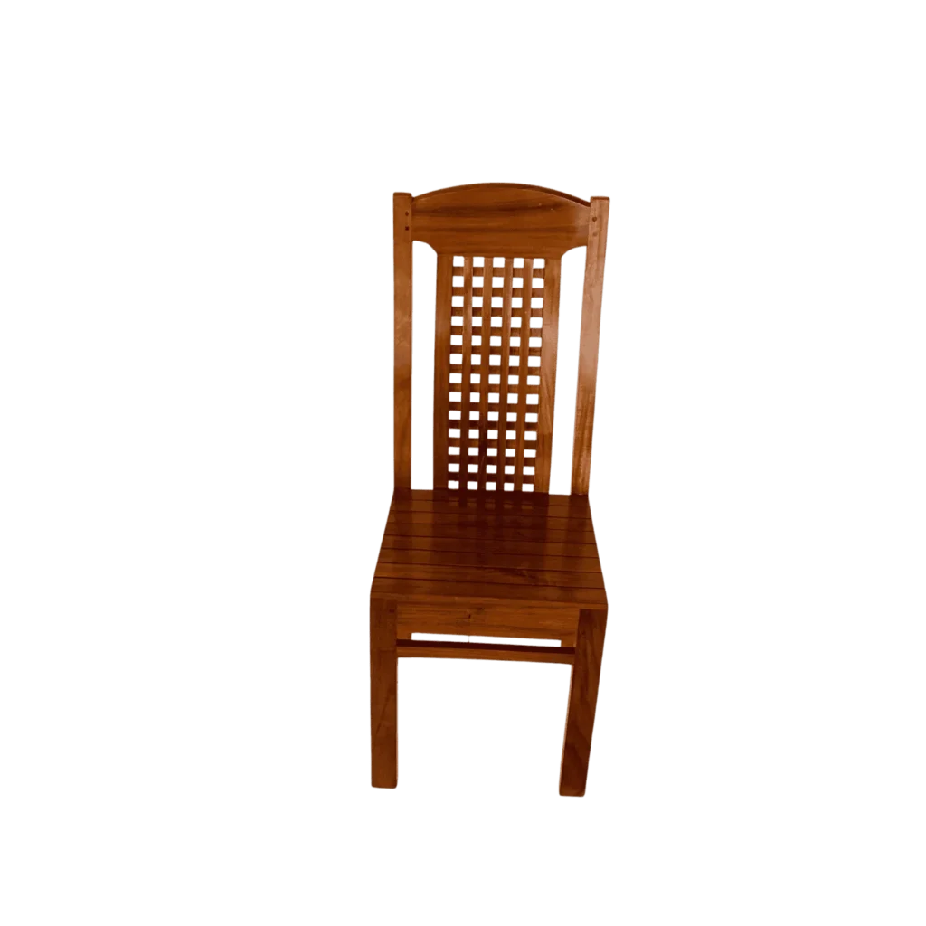 CheckWeave Acacia Dining Chair