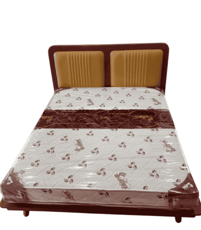 Olive Rexin Mahogany Cot 5ft Queen Size