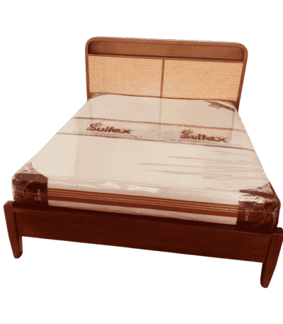 Cane Mahogany 5ft Queen Size