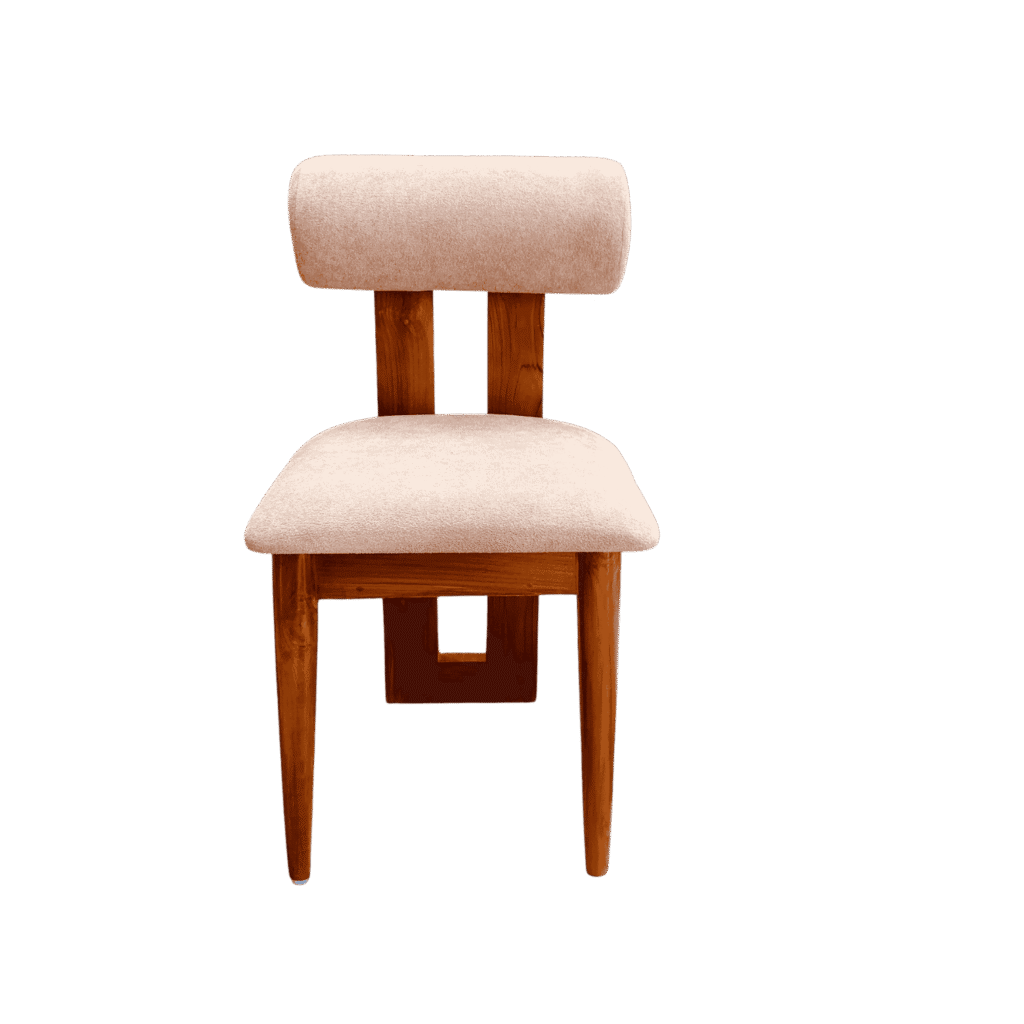 Tornado V teak cushion dining chair solid wood