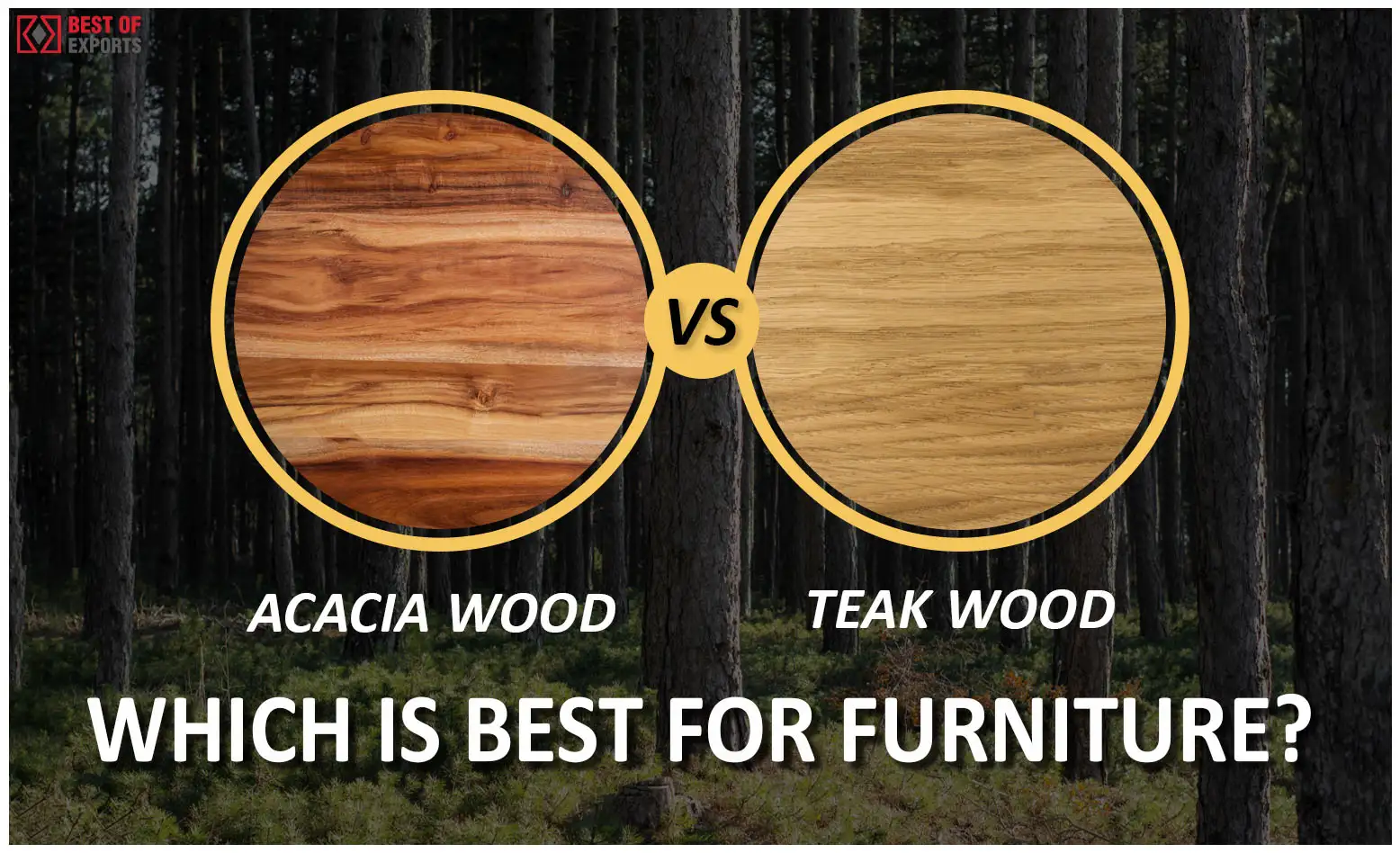Acacia vs Teak Wood – Which One Should You Choose for Your Home?