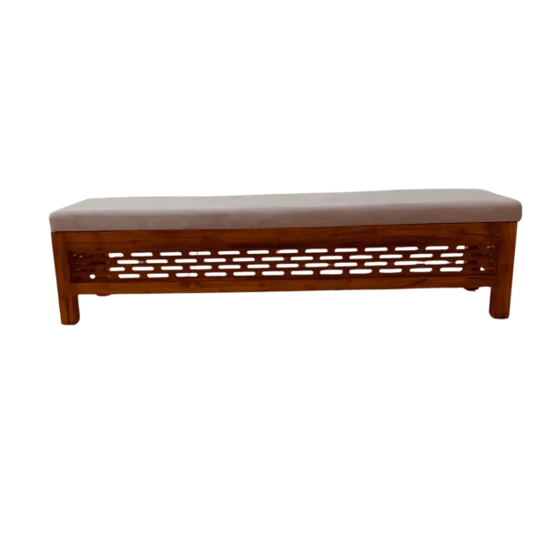 CNC Cushioned Teak Dining Bench