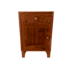 Square Knob Teak Side Table