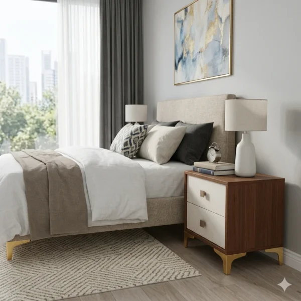 Luxe Particle Board Side Table