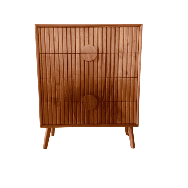CircleArt 4 Drawer Teak Side Table