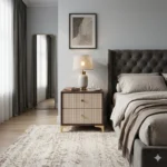 Nightstand PU Board Side Table