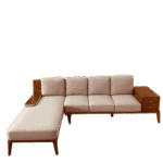 Urban Storage Mahogany Corner Sofa Set 3+Diwan