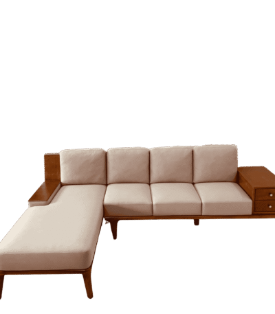 Urban Storage Mahogany Corner Sofa Set 3+Diwan