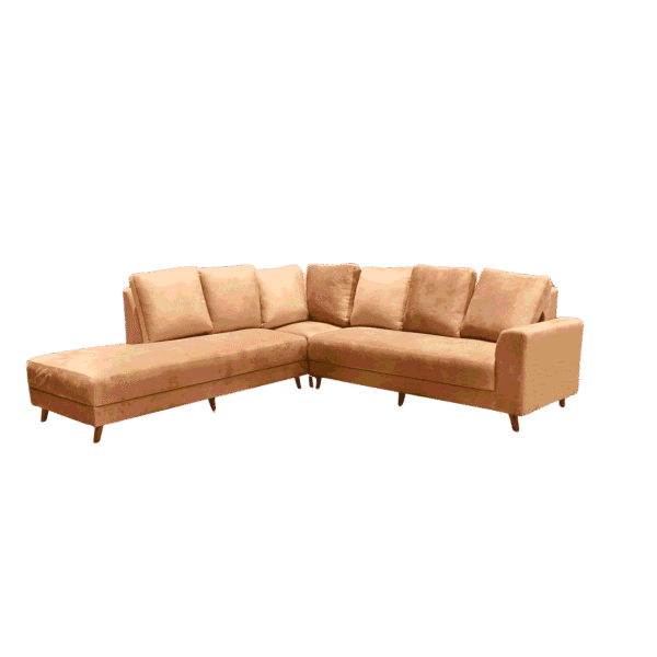 Gladys Full Cover Corner Sofa Set 2+2+1+Diwan