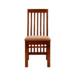 Flow Back Acacia Cushion Dining Chair