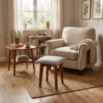 Nano Cushion Mahogany Stool