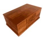 Pathayam Teak Palaka Teapoy with 2 Stools