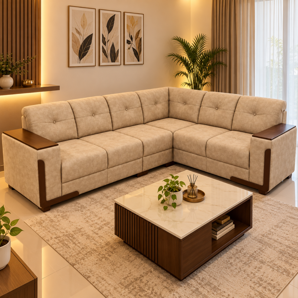 Madrid Full Cover Sofa Set
